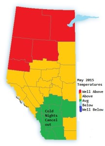 May 2015 temperatures