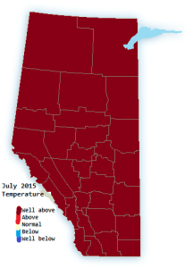July 2015 Temperatures