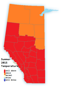 Summer 2015 Temperatures